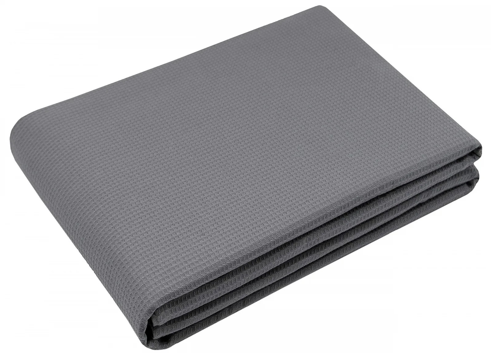 ZOLLNER Вафельное одеяло пике, 150 x 200 см, Хлопок, Дышащее, Серое, фото №1