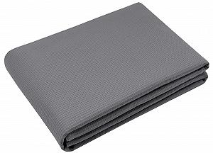 ZOLLNER Вафельное одеяло пике, 150 x 200 см, Хлопок, Дышащее, Серое - Фото 1