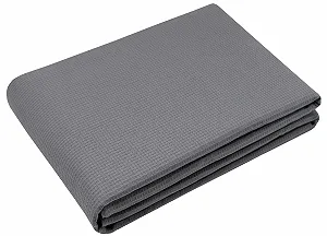 ZOLLNER Вафельна Покривало піке, 150 x 200 см, Бавовна, Дихаюча, Сіра - Фото 1