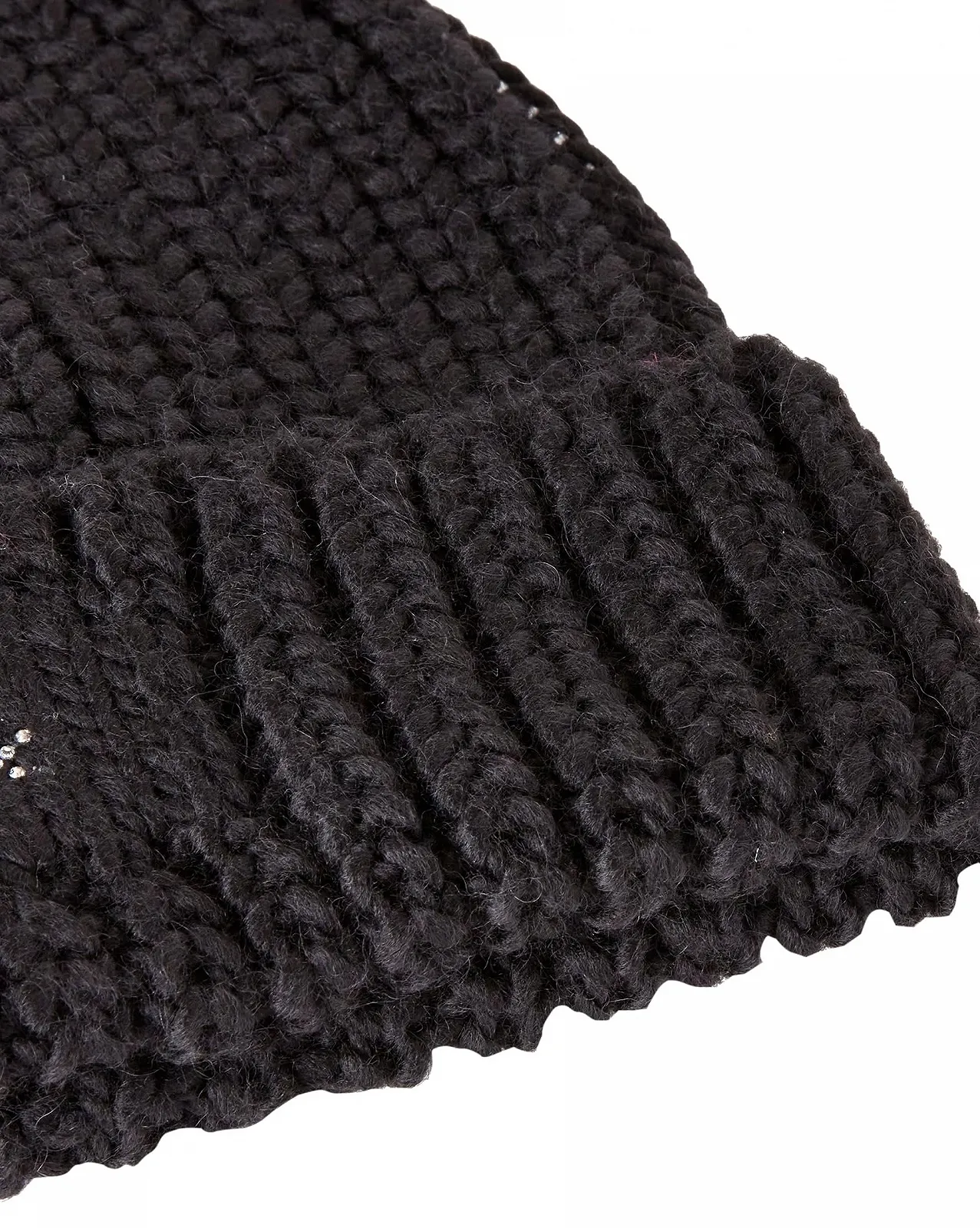 Вязаная шапка United Colors of Benetton для девочек, Черный, фото №3