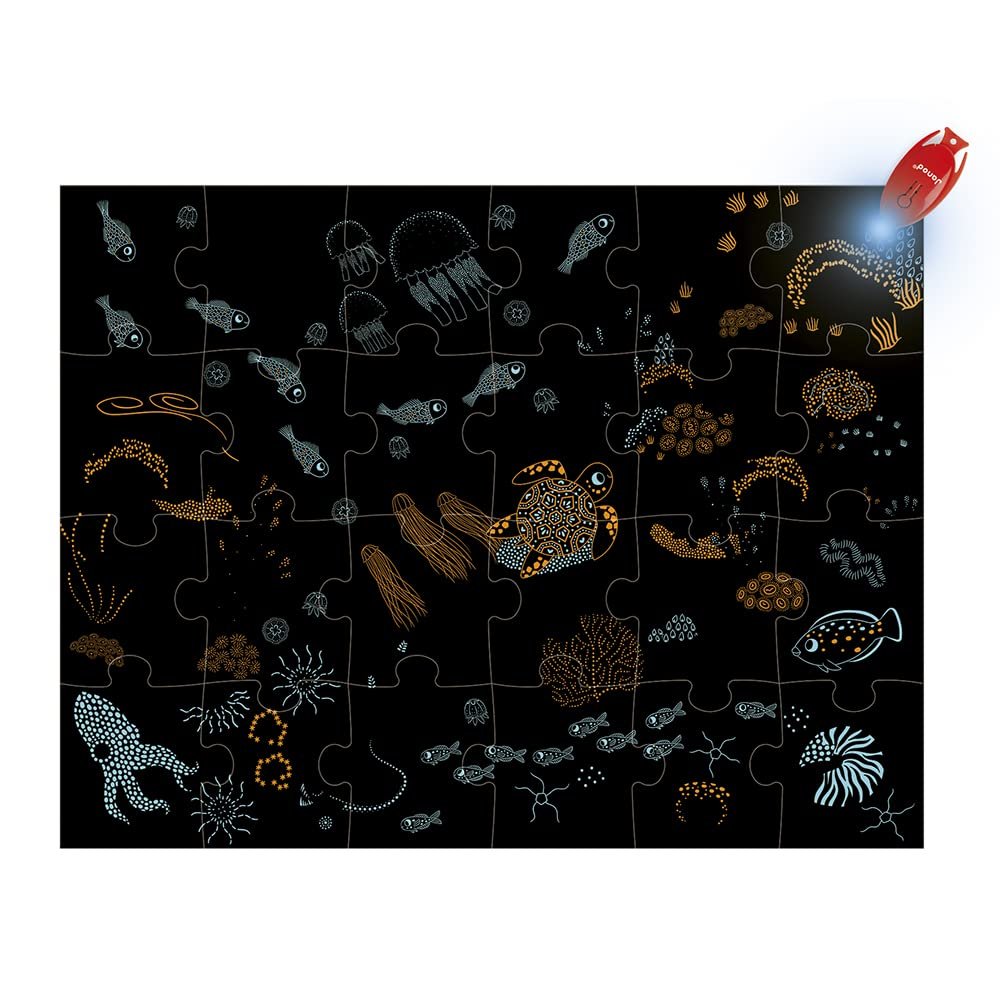 Магический пазл Janod The Ocean 24 детали J02654, фото №3 Магический пазл Janod The Ocean 24 детали J02654, фото №3