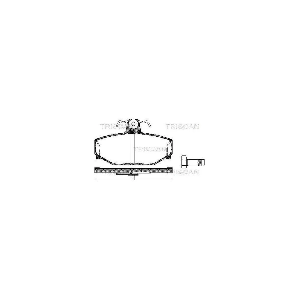 Комплект гальмівних колодок, дискове гальмо TRISCAN 8110 27919 для VOLVO, задня вісь, фото №1 Комплект гальмівних колодок, дискове гальмо TRISCAN 8110 27919 для VOLVO, задня вісь, фото №1