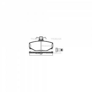 Комплект гальмівних колодок, дискове гальмо TRISCAN 8110 27919 для VOLVO, задня вісь - Фото 1