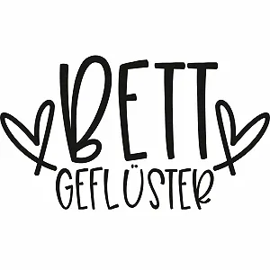 Наклейка на стіну GrazDesign "Bettgeflüster" 70 x 40 см чорна. synthetic.ua - Фото 1