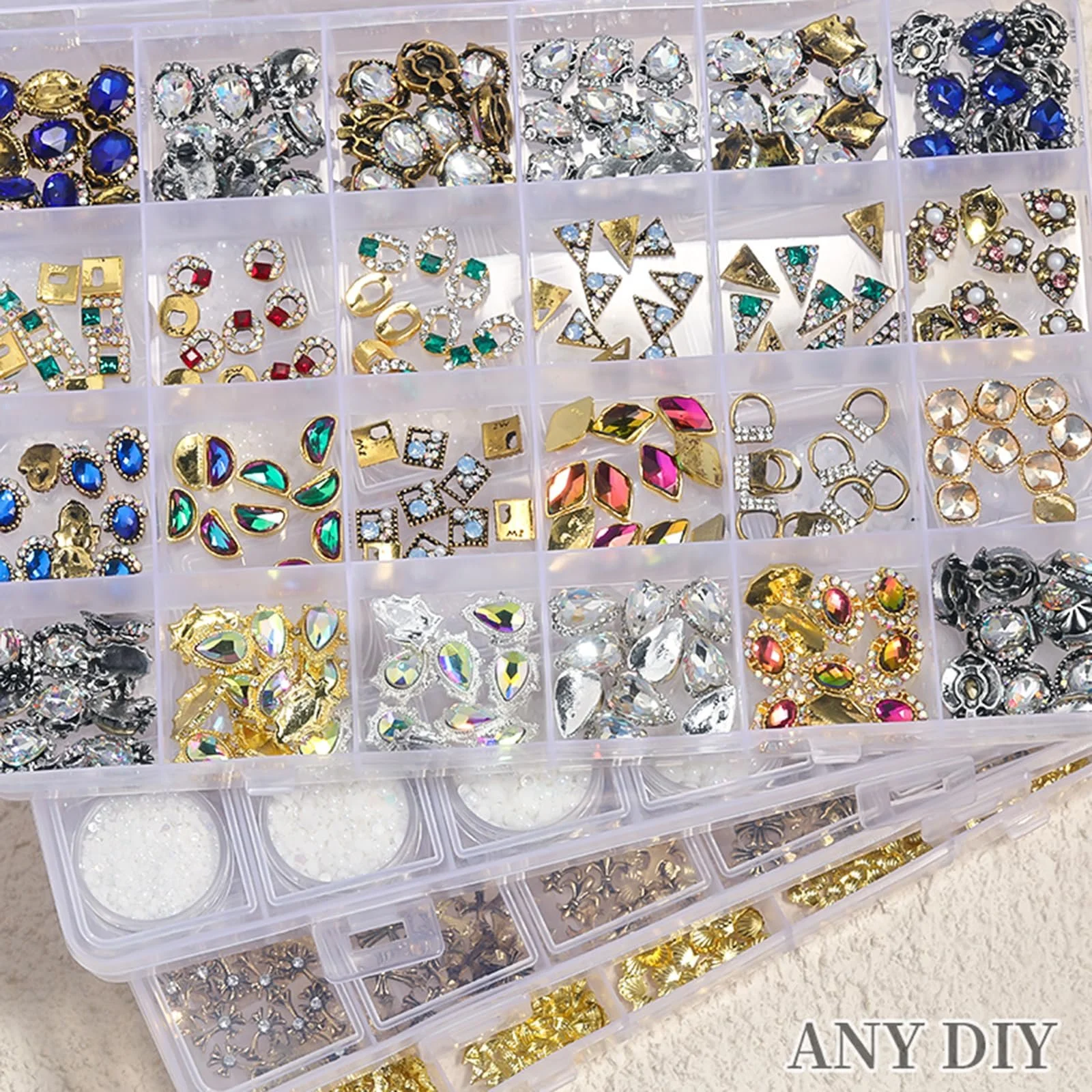 Украшения для ногтей Мультяшные бусины с животными Многоцветные, фото №8