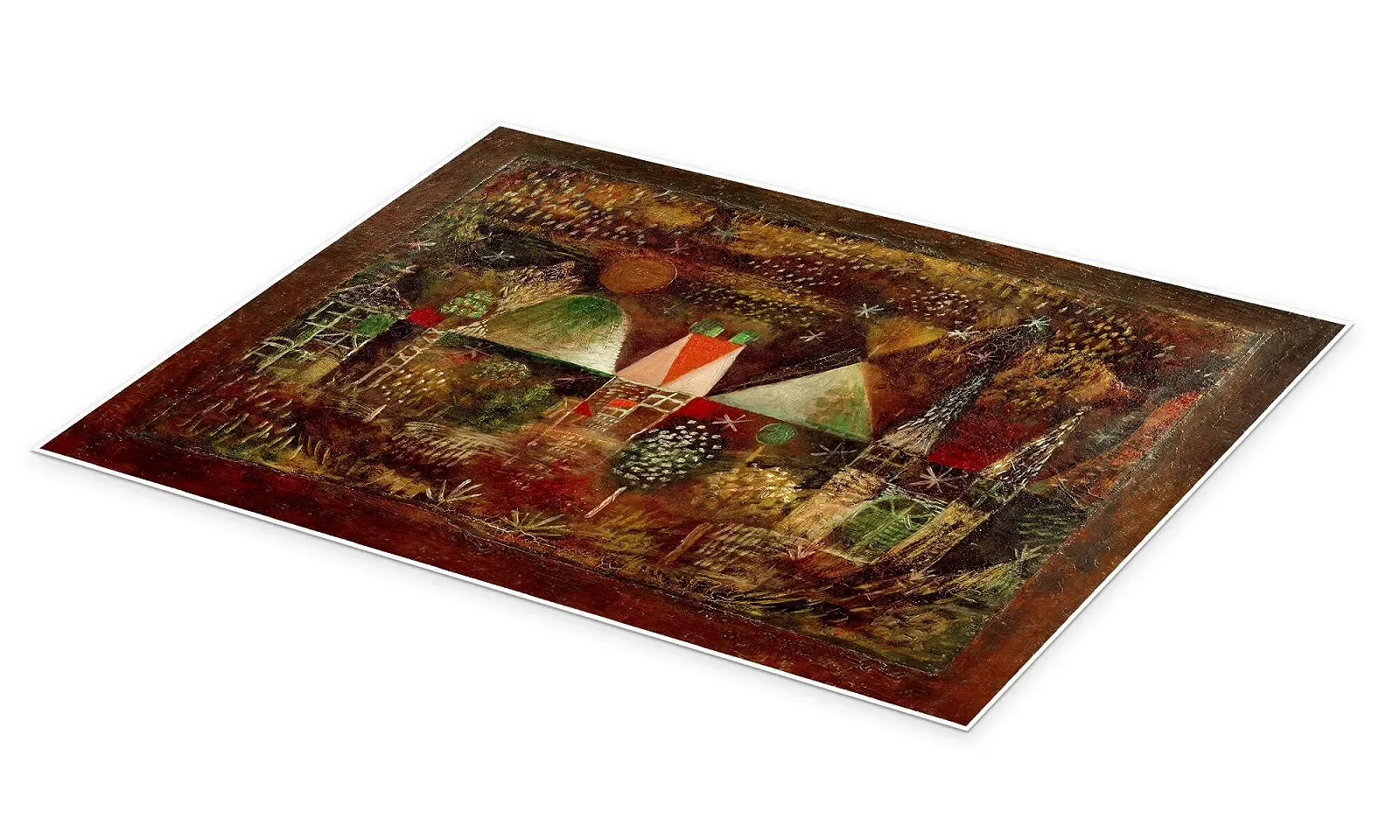 Постер Paul Klee Night Celebrations 90 x 70 см Коричневый, фото №2