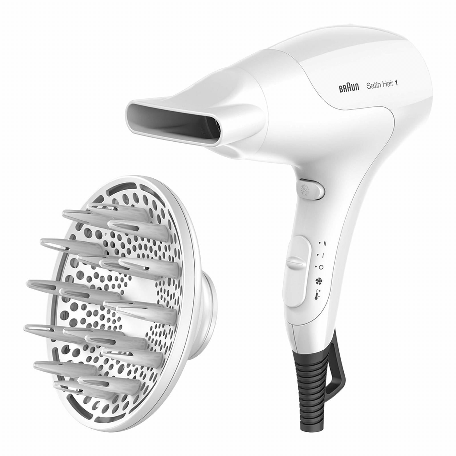 Фен Braun Satin Hair 3 Power Perfection HD 385 с IonTec и диффузором 2000 Вт, фото №1