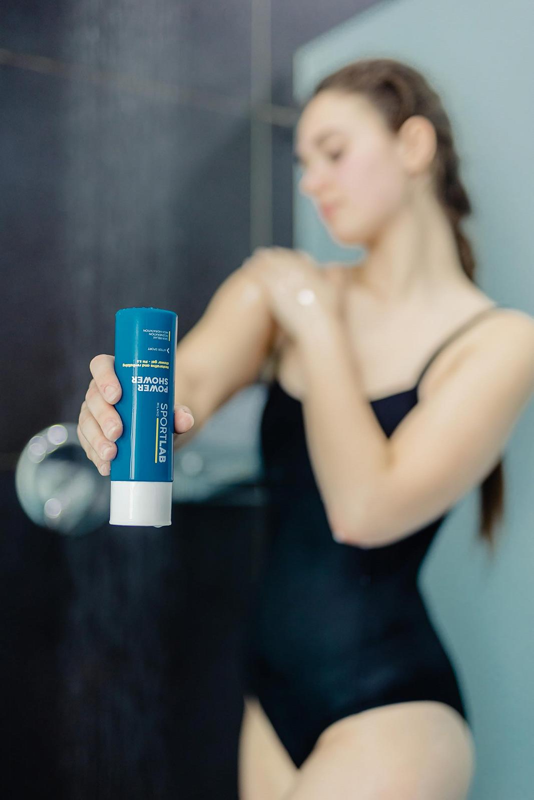 Гель для душу та волосся SPORTLAB Milano Power Shower регенеруючий pH 5.5 200 мл, фото №3