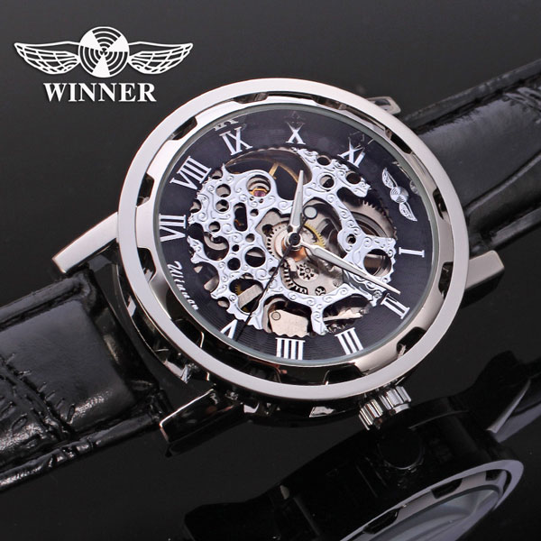 Годинник Winner Black II, колір чорний, фото №10