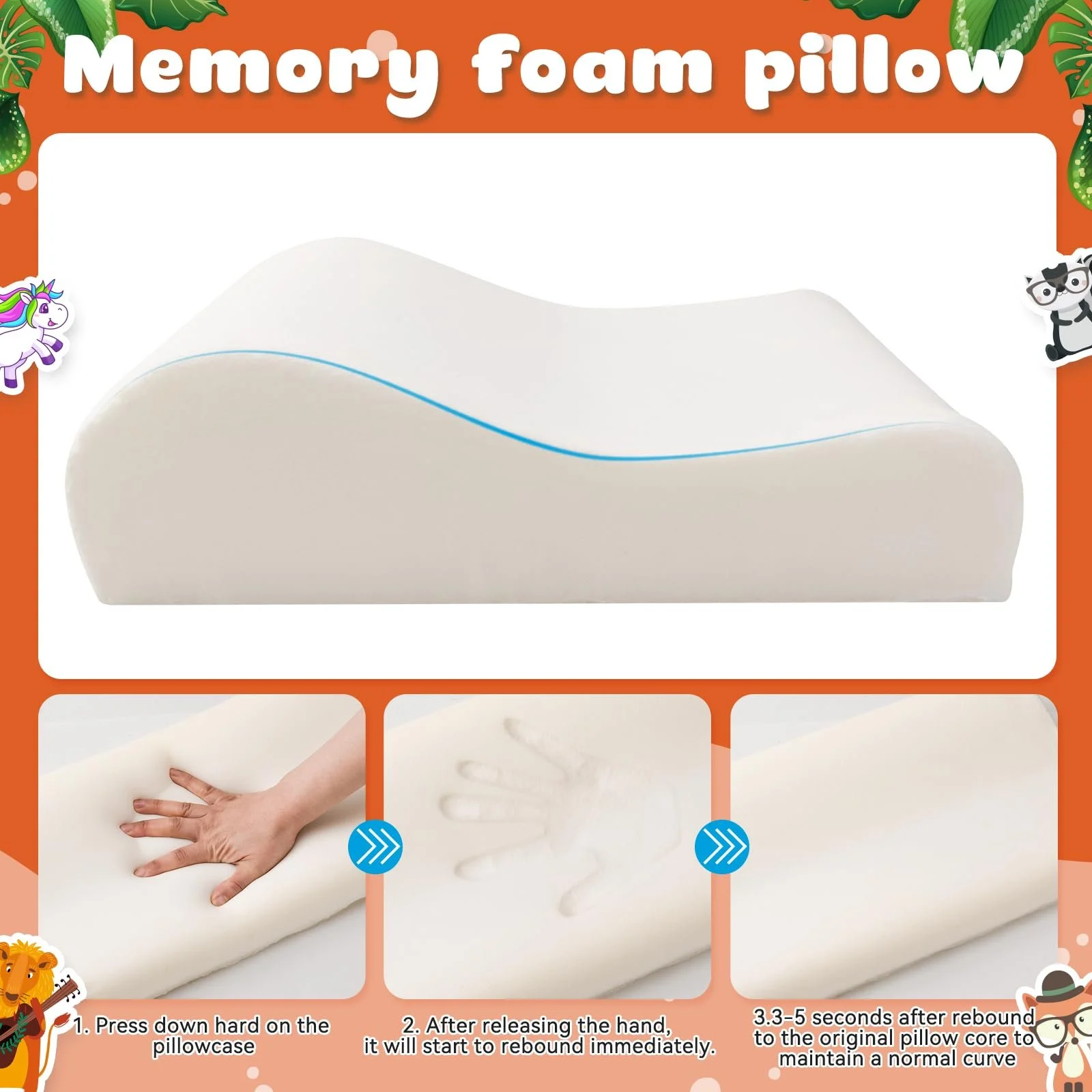 Подушка Schlummerkids Calmly дитяча 46 x 26 см, Лисиці, фото №4