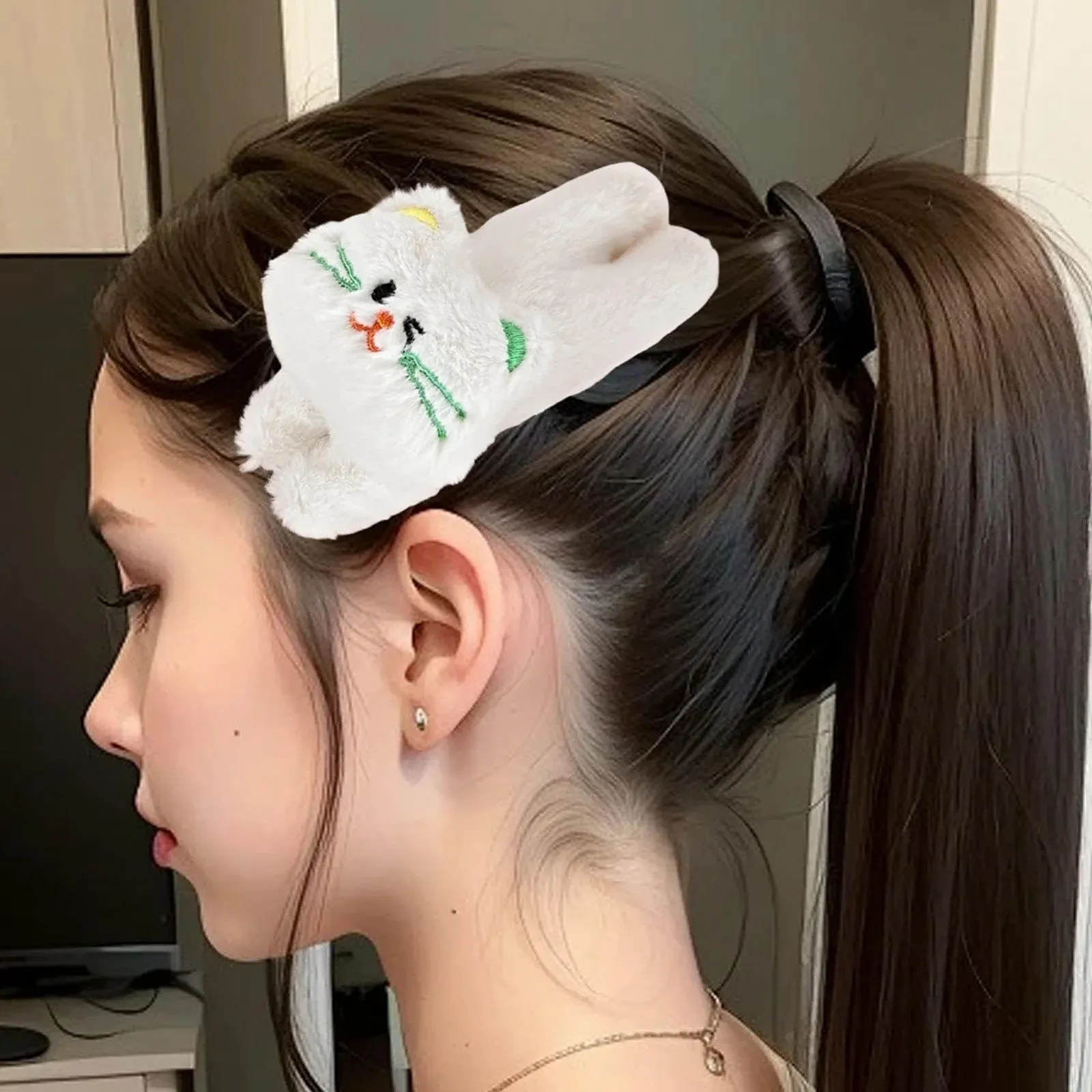 Заколка для волос плюшевая Кот, фото №9 Заколка для волос плюшевая Кот, фото №9