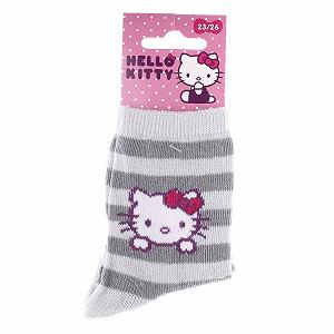Шкарпетки HELLO KITTY TETE HK + RAYURES Сірий 23-26 synthetic.ua - Фото 1