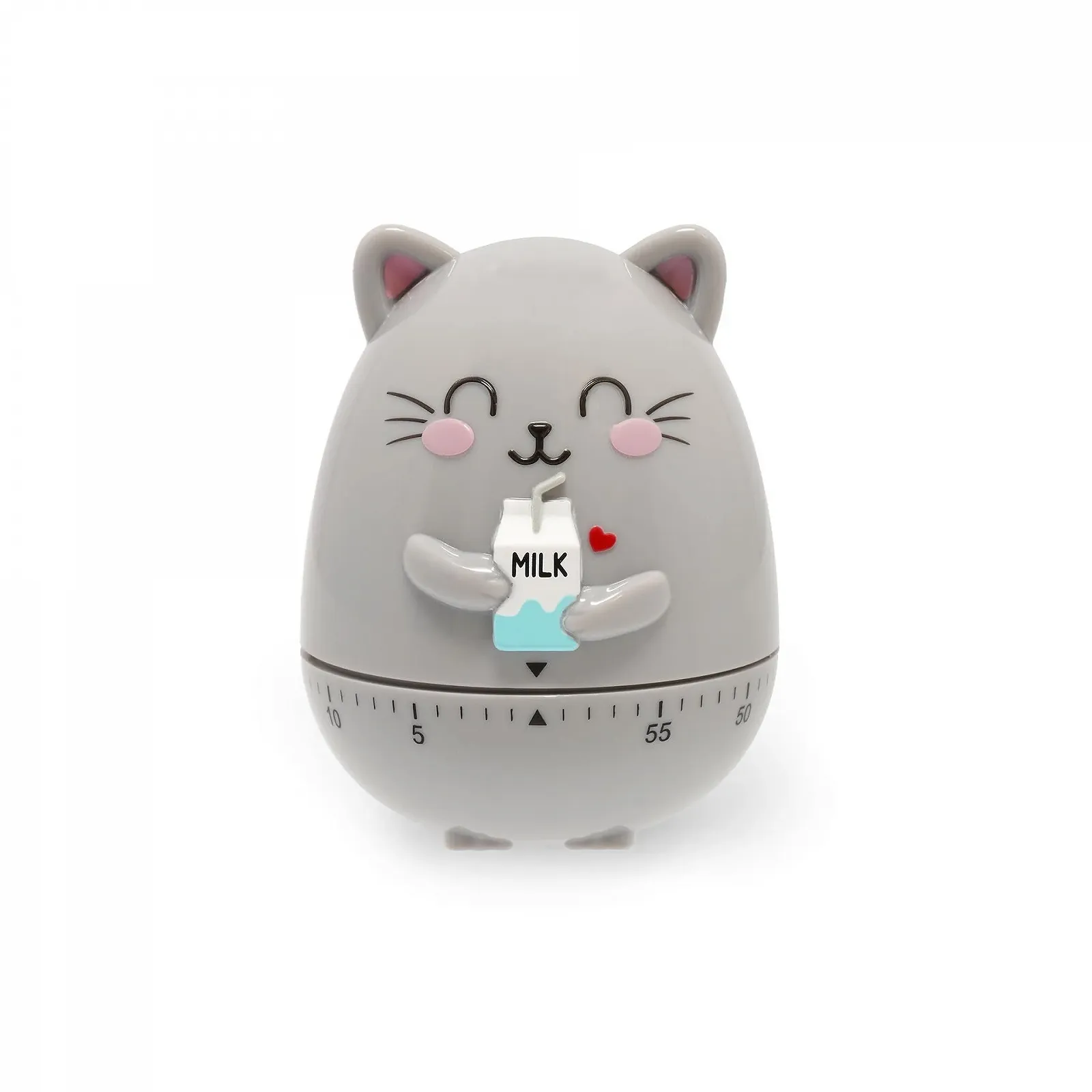 Кухонный таймер Legami Kitty 60 минут 6 см x 8 см Серый, фото №1