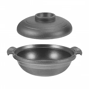 Каструля (Dutch Oven) NUOBESTY керамічна багатофункціональна з подвійними ручками антипригарна термостійка - Фото 1