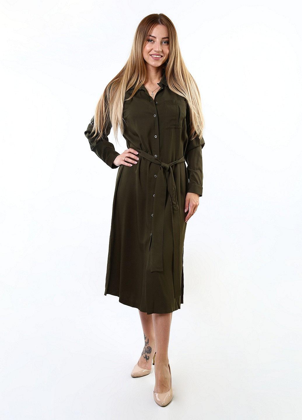 Платье inDresser S Хаки (IN-F0309В037Ж-Khaki), фото №4