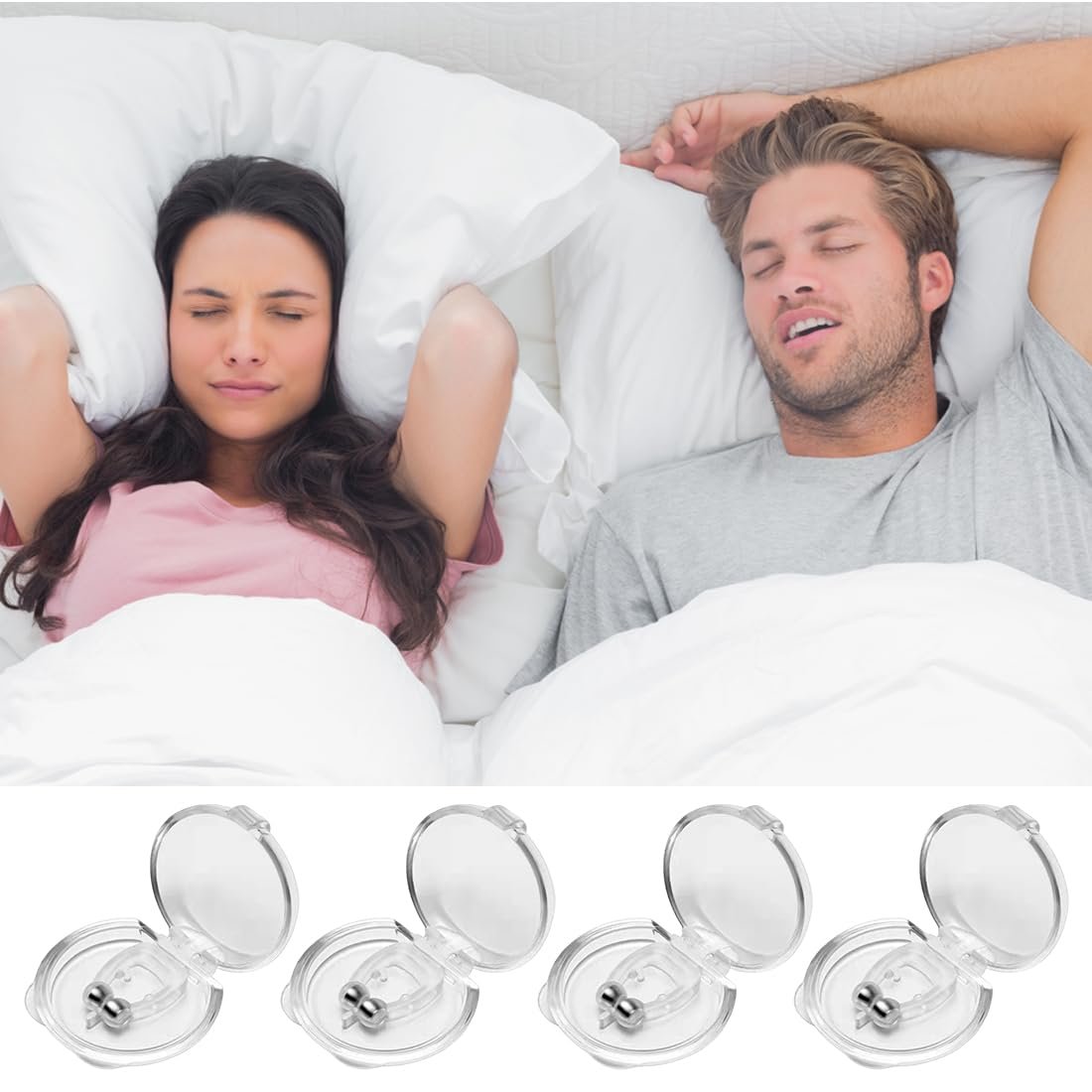 Кліпса проти хропіння Магнітний роздільник для носа проти хропіння з ароматизованими кульками для кращого дихання та гарного сну, фото №5 Кліпса проти хропіння Магнітний роздільник для носа проти хропіння з ароматизованими кульками для кращого дихання та гарного сну, фото №5