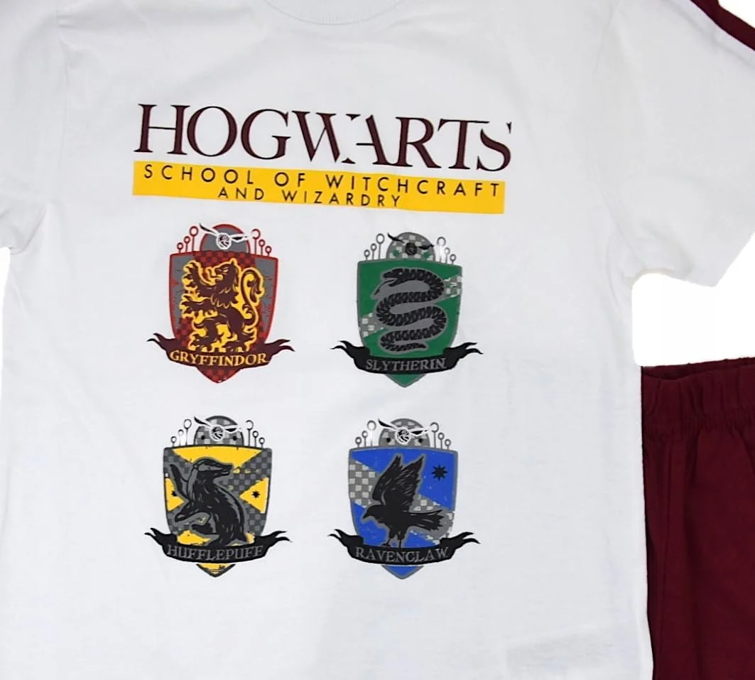 Комплект піжам Harry Potter Hogwarts з короткими рукавами для хлопчиків Літня, фото №3 Комплект піжам Harry Potter Hogwarts з короткими рукавами для хлопчиків Літня, фото №3