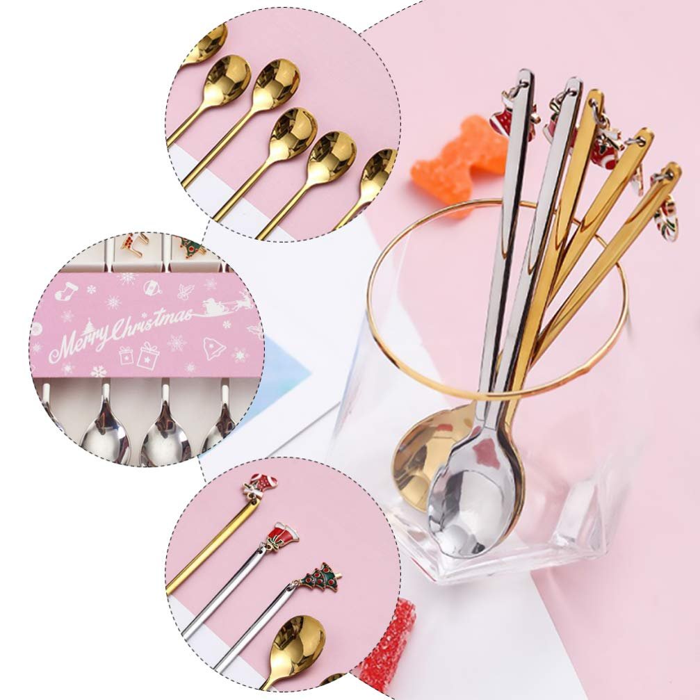 Набор рождественских ложек Angoily, 6 шт, фото №8