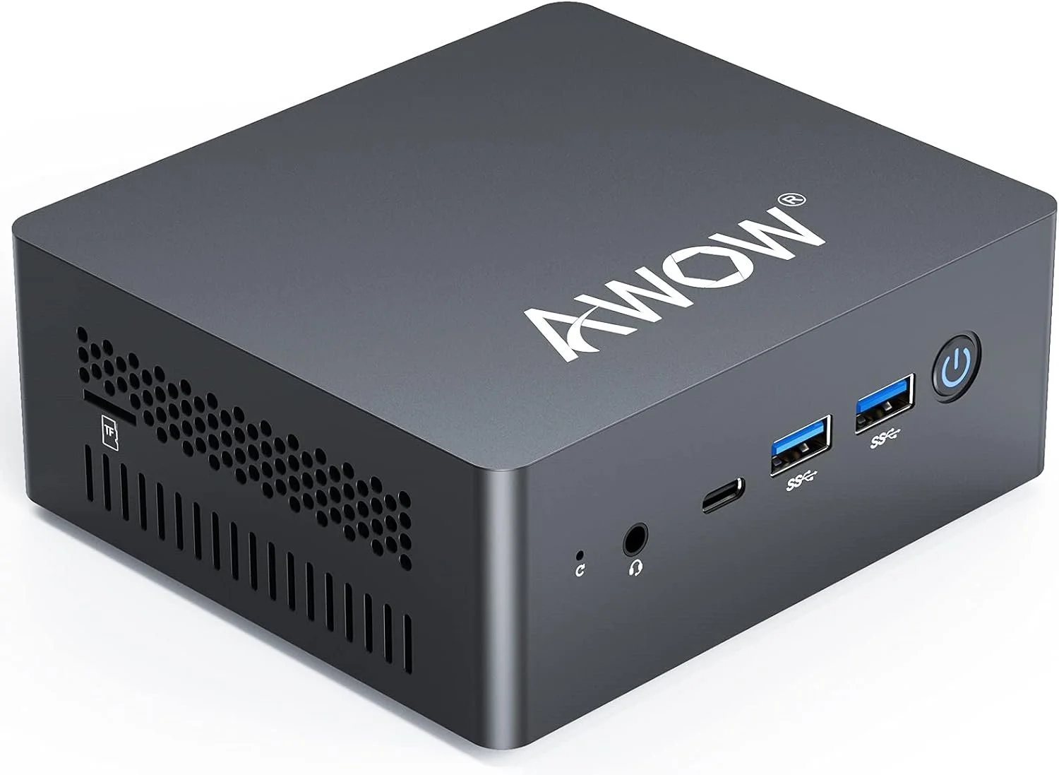 Міні ПК AWOW AK41 / Intel Celeron J4125 / RAM 8GB / SSD 128GB / 2 x HDMI / LAN / Wi-Fi / Bluetooth / Windows 10 / Сірий, фото №1