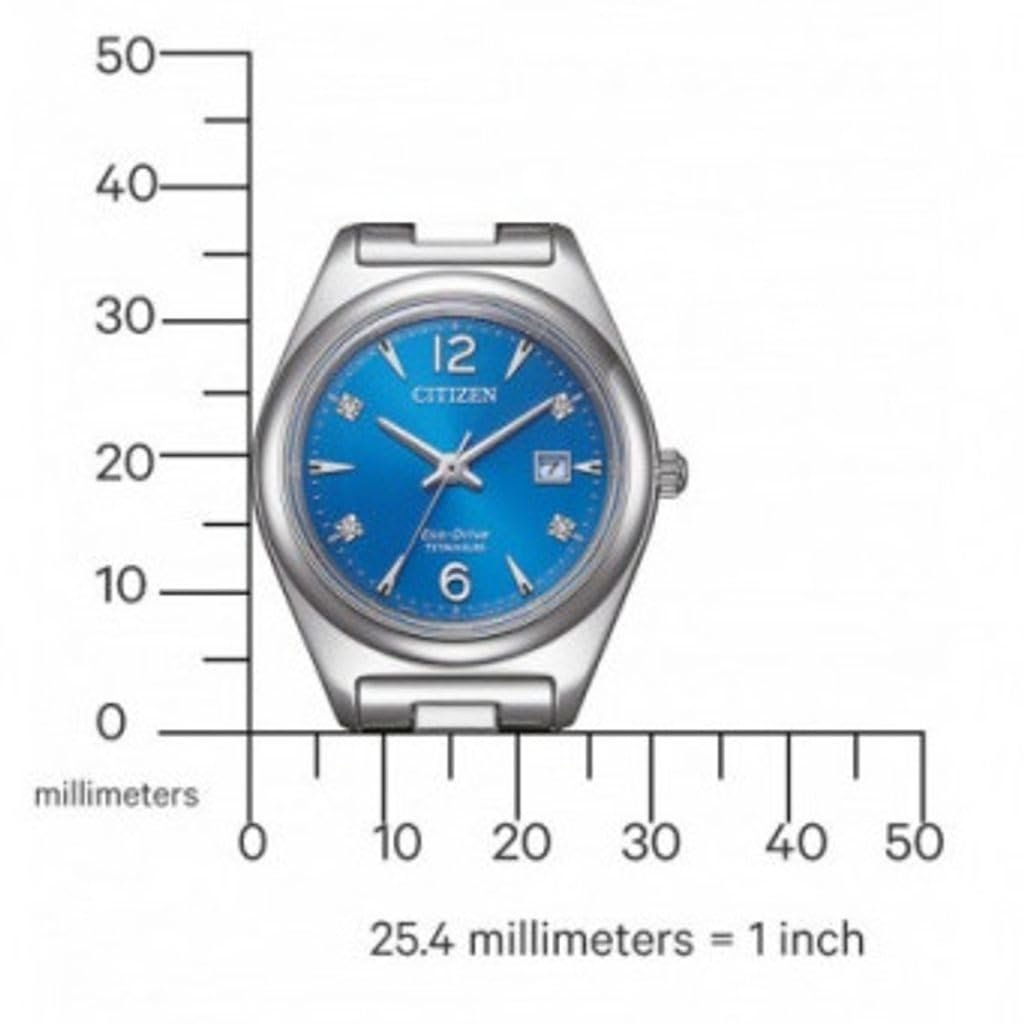Женские аналоговые часы CITIZEN EW2601-81L, кварцевые, титановый браслет, серебристый, Luxury, фото №4