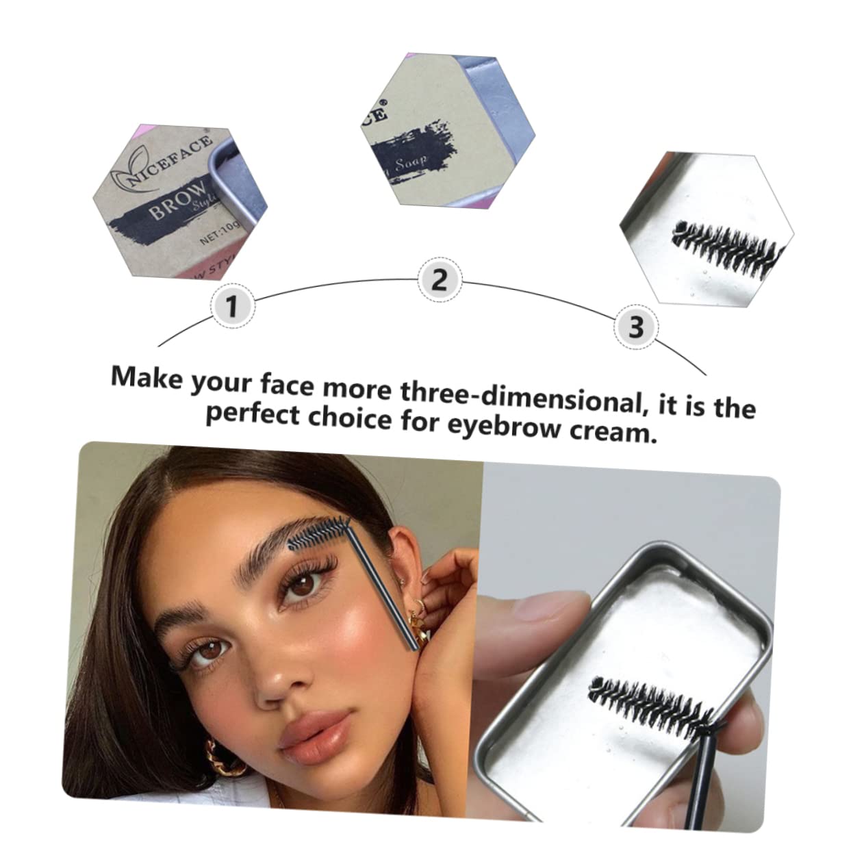 Сефін для брів DOITOOL 3 сета прозорий, фото №7