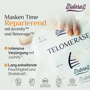 Маска для лица Ardaraz Увлажняющая Антивозрастная с Теломеразой для Упругой Кожи, Тканевая, 5 шт synthetic.ua - Фото 1