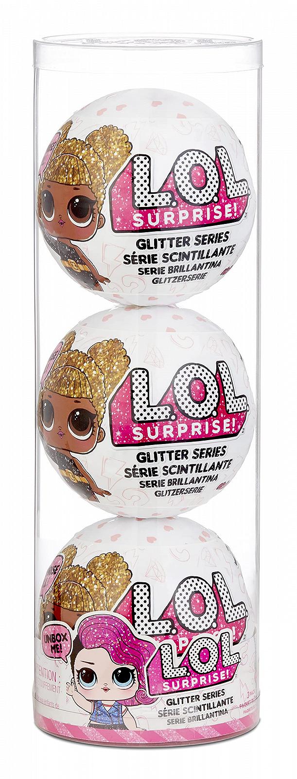 Ляльки L.O.L. Surprise! Exclusive Glitter 3-Pack Assortment Style 3 - серія 1 нова редакція, фото №1