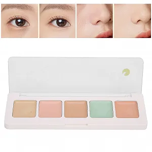 Палетка консилерів 5 кольорів, професійна косметика для маскування недоліків на обличчі та темних кіл під очима synthetic.ua - Фото 1