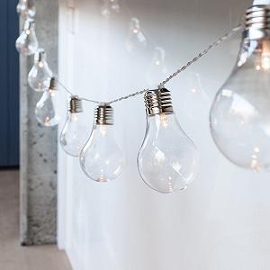 Гирлянда Lights4fun Party Fairy Lights Edison Прозрачные Плексигласовые Шарики на Батарейках synthetic.ua - Фото 1