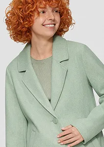 Пальто QS С воротником с лацканами цена на synthetic.ua - Фото 1 Пальто QS С воротником с лацканами synthetic.ua - Фото 1