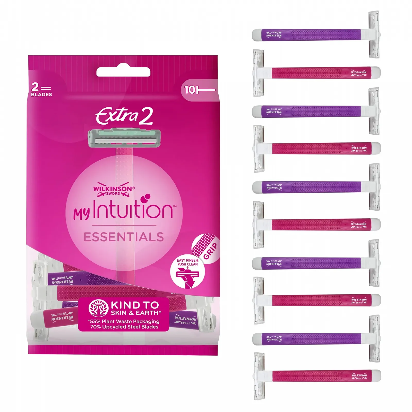 Одноразовая бритва Wilkinson Sword MyIntuition Essentials Extra 2 2 лезвия 10 шт., фото №1 Одноразовая бритва Wilkinson Sword MyIntuition Essentials Extra 2 2 лезвия 10 шт., фото №1