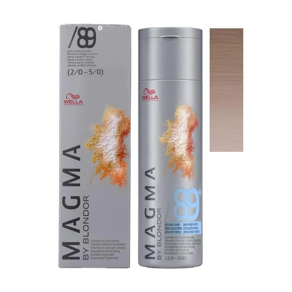 Фарба для волосся Wella Magma by Blondor Pigmented Brightener 89+ Pearl Cendre Dark, 120 г, фото №1 Фарба для волосся Wella Magma by Blondor Pigmented Brightener 89+ Pearl Cendre Dark, 120 г, фото №1