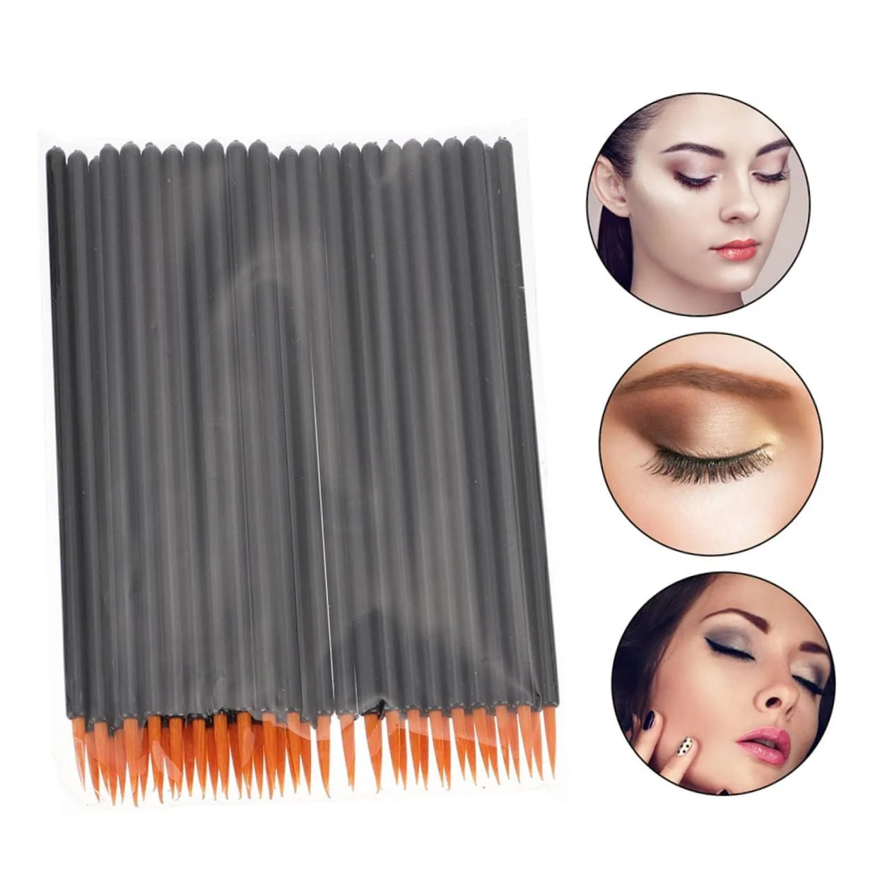 Пензлі Housoutil для підводки очей, 300 штук, одноразовий, фото №7