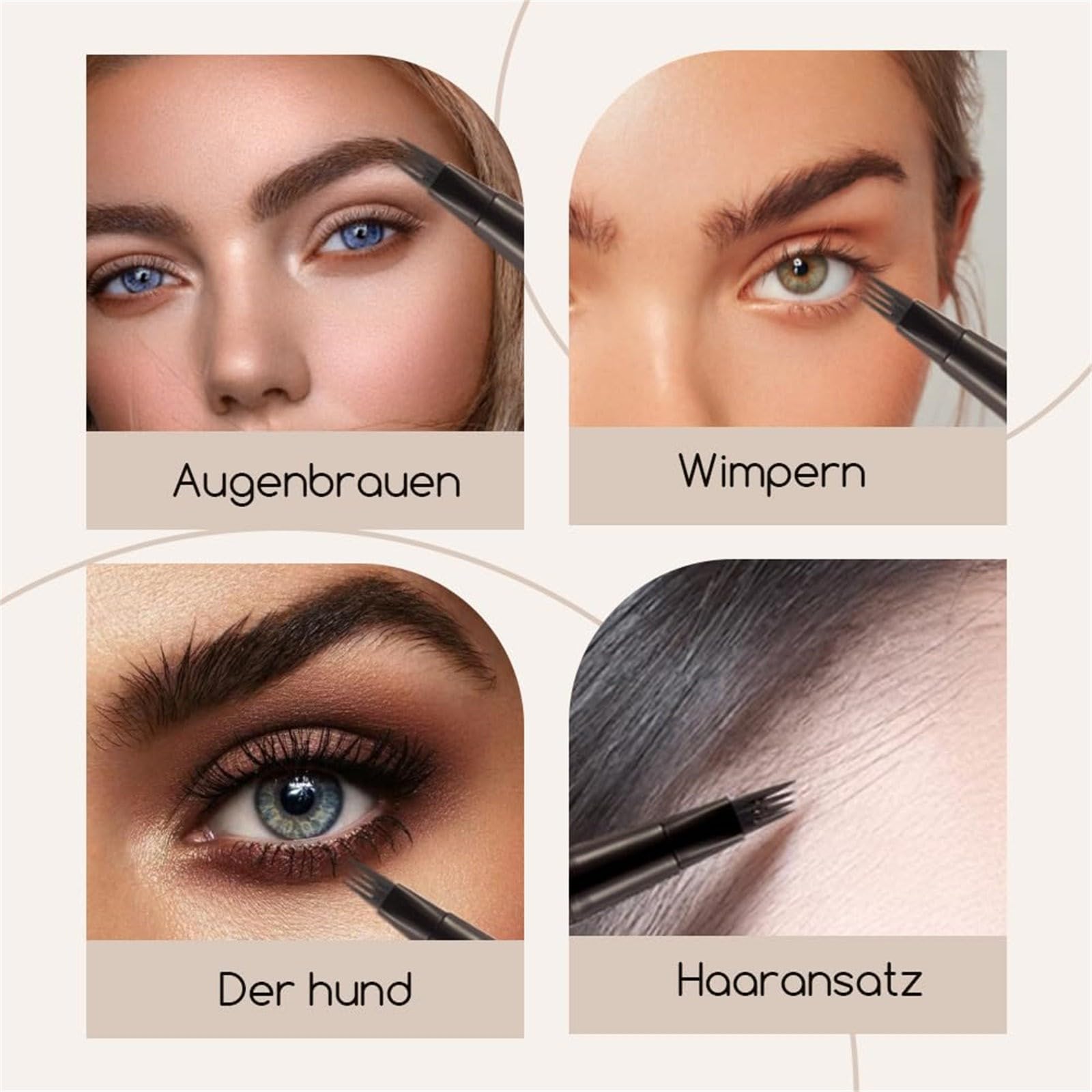 Карандаш для бровей Каламальчик Benefit 3D 4-вилочный для микроблейдинга Светлый цвет, фото №6 Карандаш для бровей Каламальчик Benefit 3D 4-вилочный для микроблейдинга Светлый цвет, фото №6