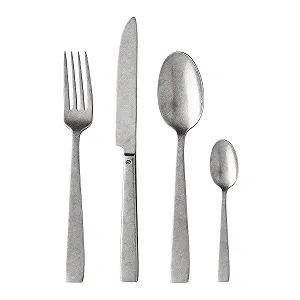 Набір столових приборів Sambonet Flat Vintage Нержавіюча сталь, античний вигляд, 24 предмети - Фото 1