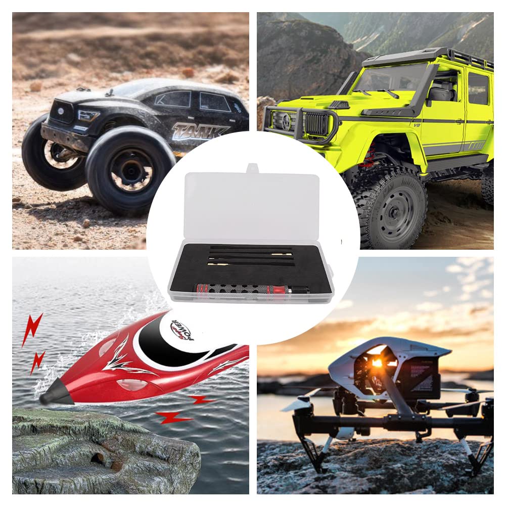 Набір викруток RC 4 в 1 RC Hex Викрутка Набір біт для ремонту RC машини морського літака червоний, фото №6
