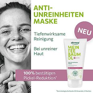 Маска Alkmene Tea Tree Oil против прыщей, черных точек и загрязнений 6 шт 75 мл synthetic.ua - Фото 1