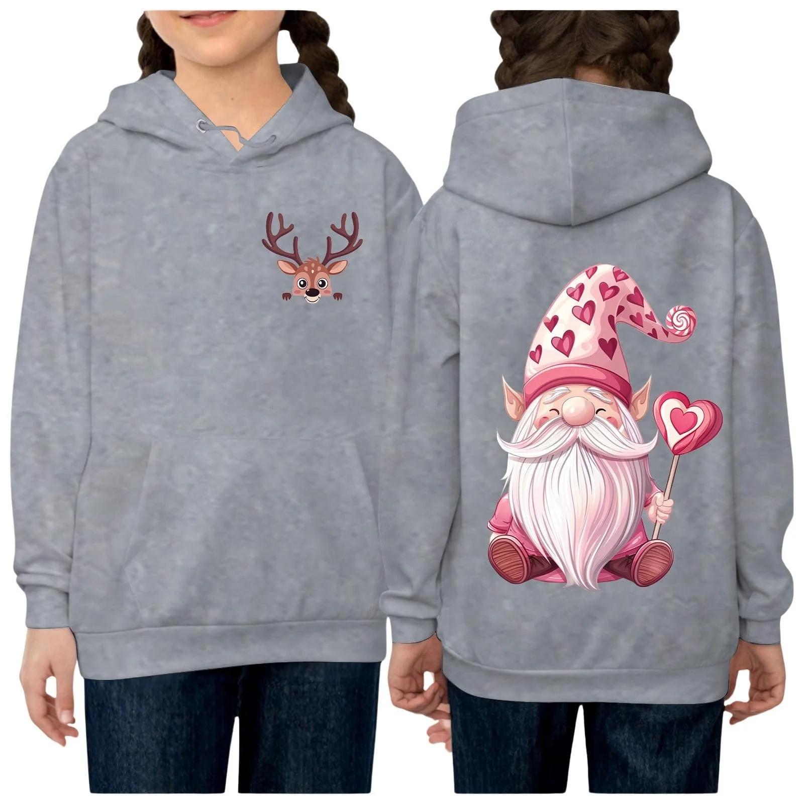 Худі Різдвяний та дівчаток, з довгими рукавами, фото №3