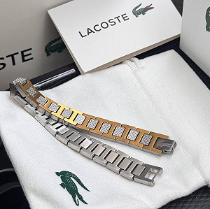 Браслет чоловічий на руку брендовий Lacoste на подарунок - Фото 1
