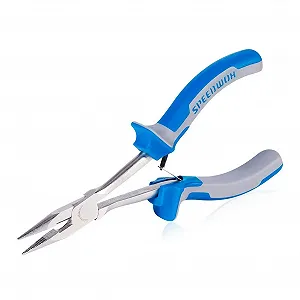 Длинногубцы SPEEDWOX 15 см, мини-кусачки, боковые тонкие прецизионные плоскогубцы для труднодоступных мест, узких пространств, с зубчатыми губками, высокий рычаг, уменьшают усилия, нескользящие ручки - Фото 1