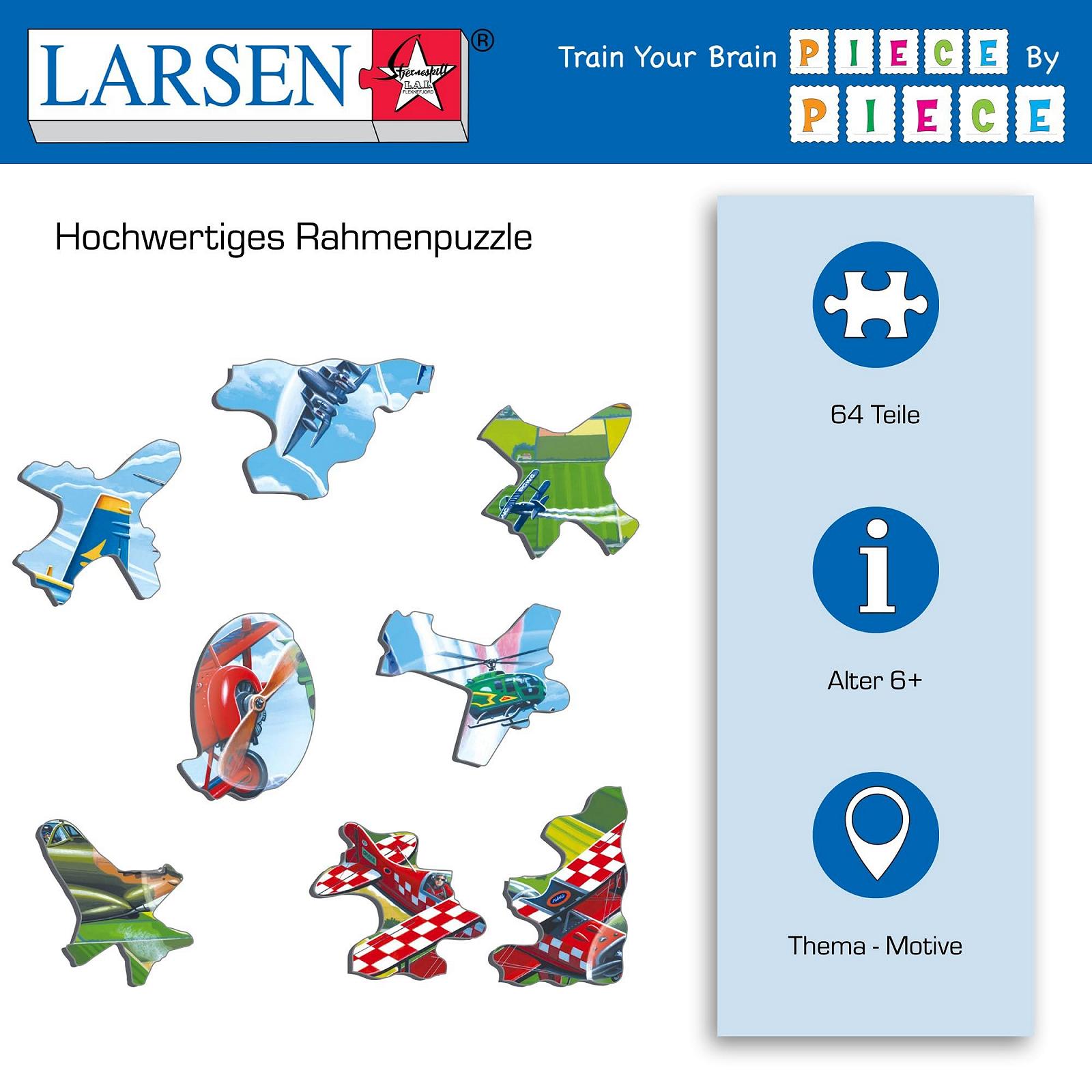 Пазл Larsen PG4 Brave Pilots 64 елементи, фото №3