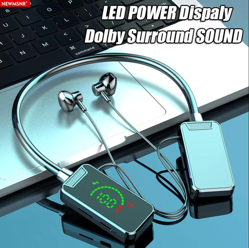 Беспроводные спортивные наушники на шею BT 5.4 Черные, фото №6 Беспроводные спортивные наушники на шею BT 5.4 Черные, фото №6