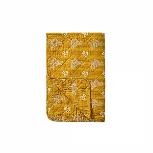 Одеяло IB Laursen Горчичный с узором пейсли 130 см x 180 см - Фото 1