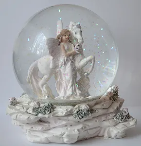 Глобус Тип Снігова куля Mica Ельф на Єдинорозі Стоячи synthetic.ua - Фото 1