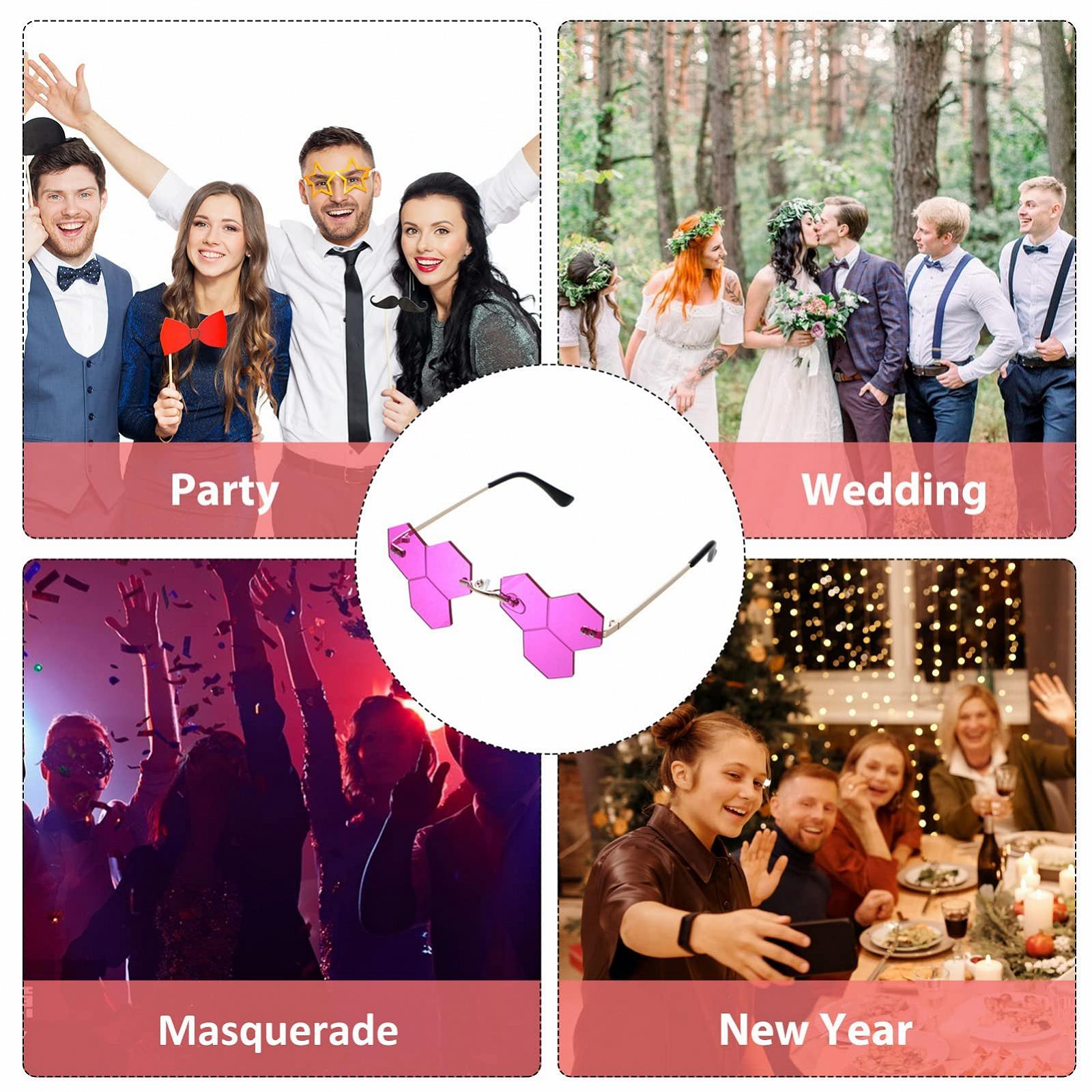 PACKOVE 4 пари елегантних безрамкових сонцезахисних окулярів, фото №3