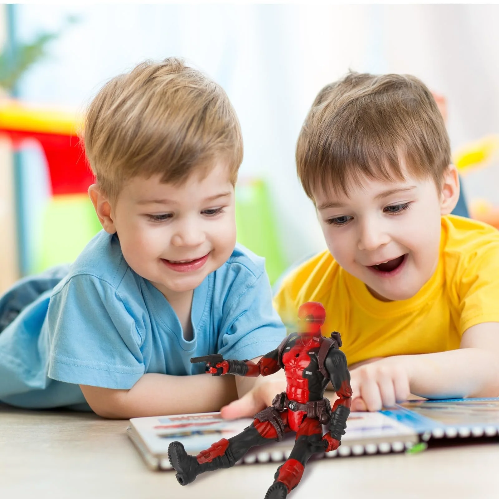 Фігурка Герой ПВХ з аксесуарами 17 см Червоно-чорна, фото №5