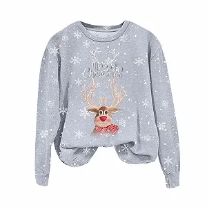 Різдвяний светр з оленячим візерунком, жіночий synthetic.ua - Фото 1