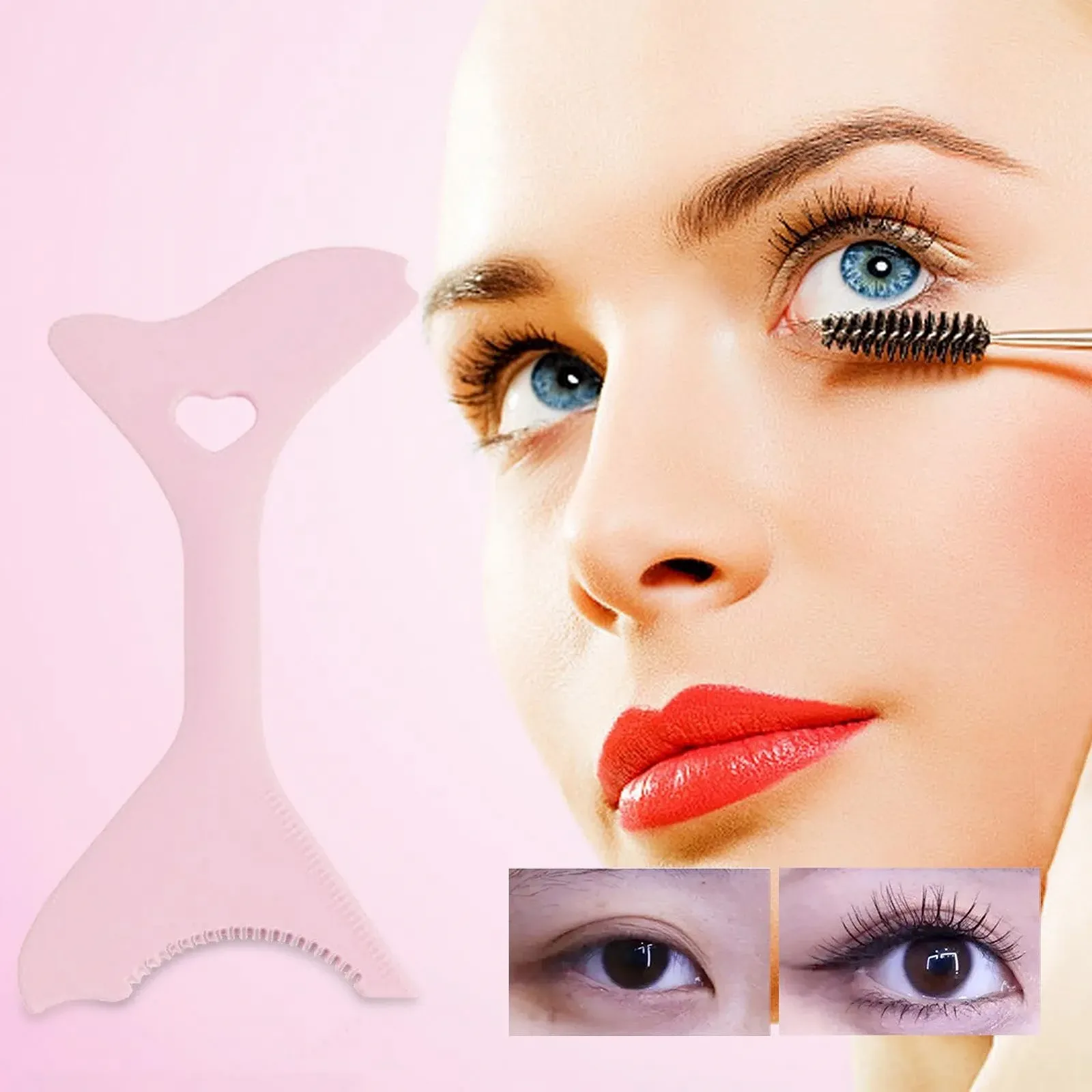 Силіконовий інструмент для підводки очей Zonewd, портативні багатофункціональні, фото №2