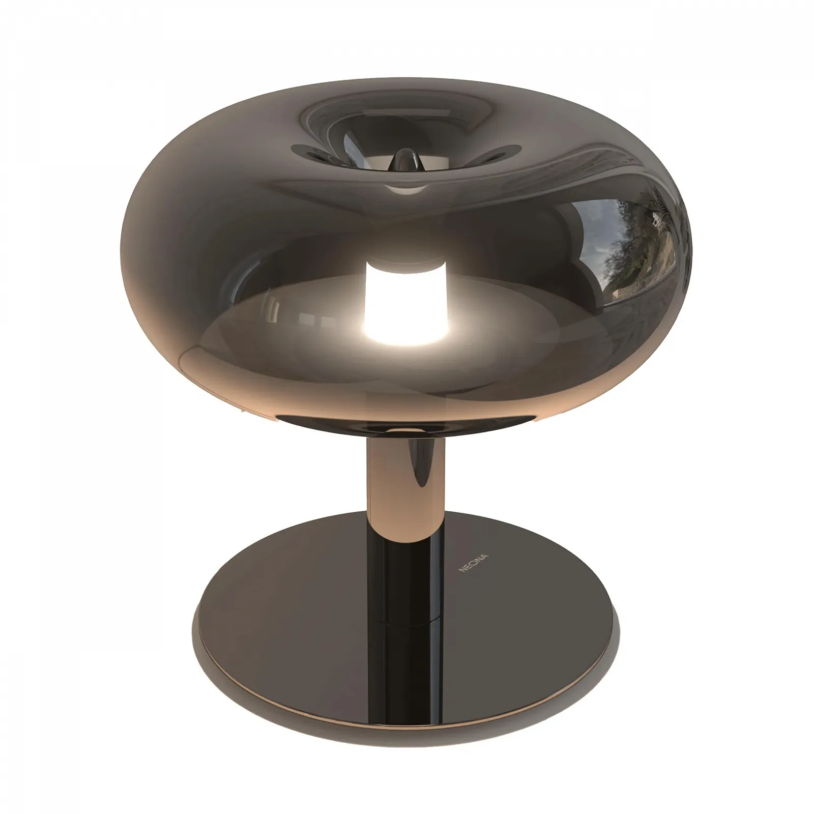 Настільна лампа NEONA Lumio LED Retro Mushroom Сенсорна Чорний хром, фото №1