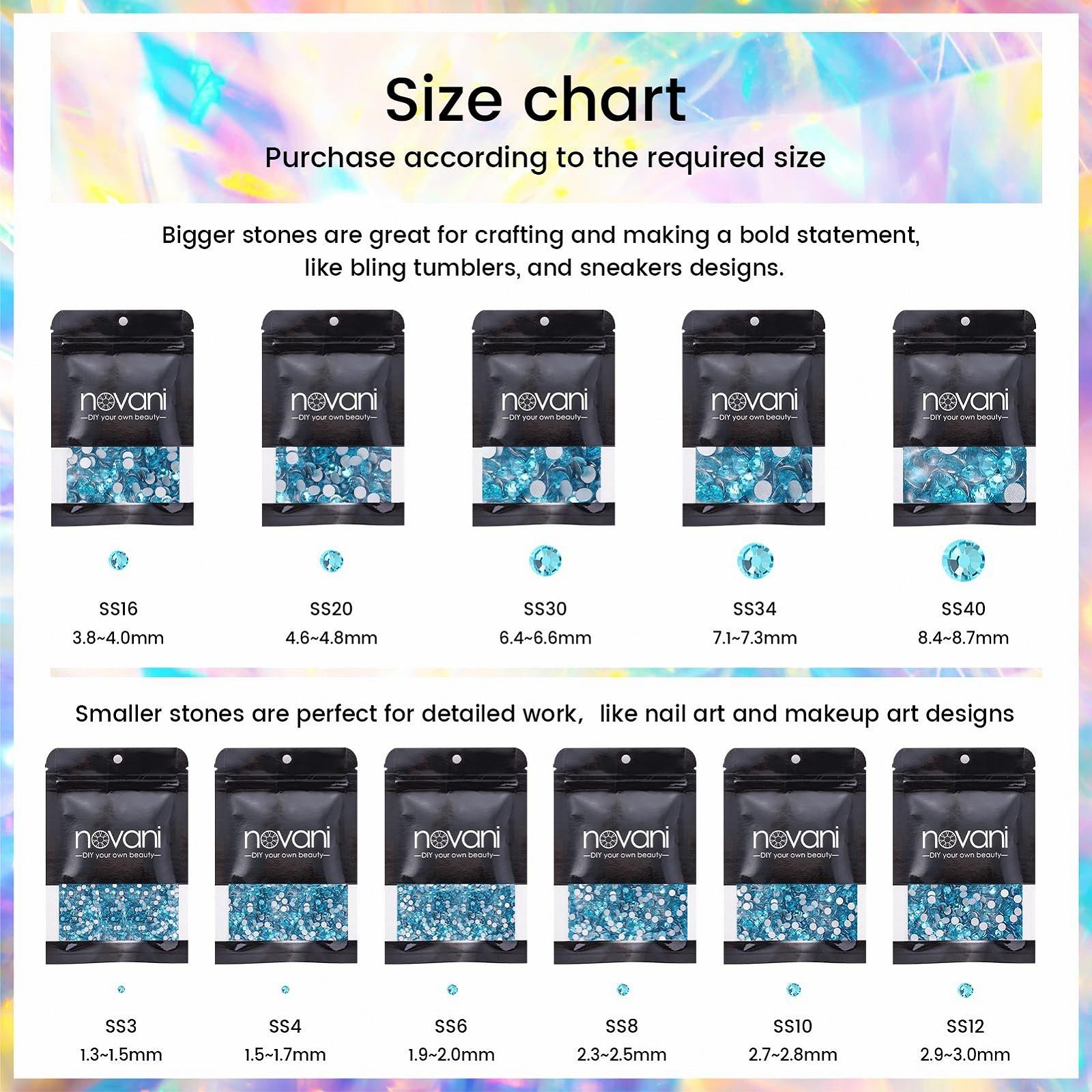 Стрази Novani SS20 Скло для DIY сумок та прикрас для взуття Аквамарин, фото №5 Стрази Novani SS20 Скло для DIY сумок та прикрас для взуття Аквамарин, фото №5